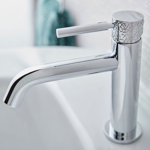 Vado Omika Slimline Chrome Mono Basin Mixer Tap with Universal Waste #3