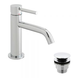 Vado Origins Chrome Mono Basin Mixer Tap with Universal Waste