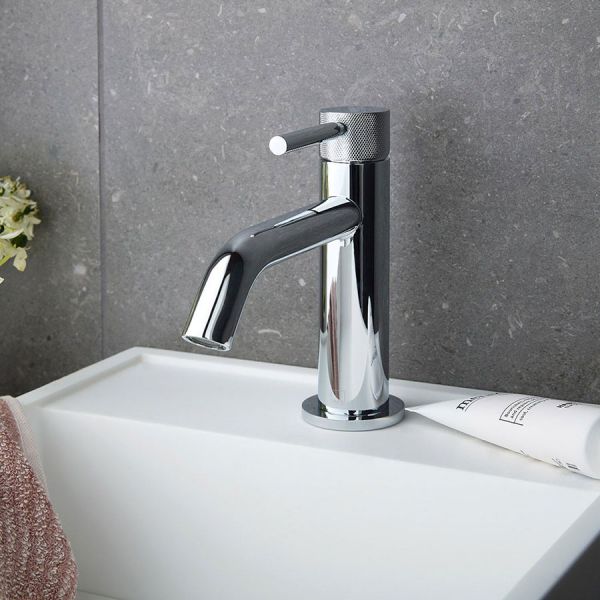 Vado Origins Knurled Chrome Mono Basin Mixer Tap #2