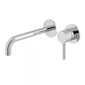 Vado Origins Knurled Chrome Wall Mounted Basin Mixer Tap