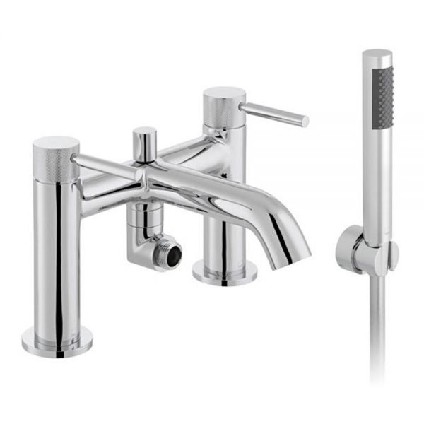 Vado Origins Knurled Chrome Bath Shower Mixer Tap