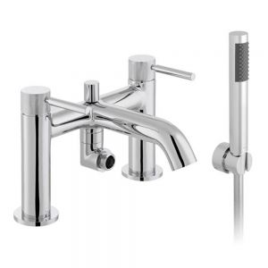 Vado Origins Knurled Chrome Bath Shower Mixer Tap