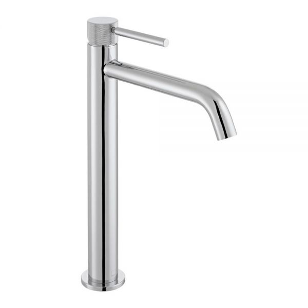 Vado Origins Knurled Chrome Tall Basin Mixer Tap