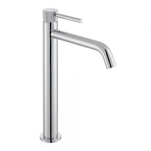Vado Origins Knurled Chrome Tall Basin Mixer Tap