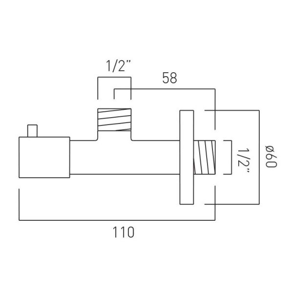 Vado Matt White Quarter Turn Angle Valve #2
