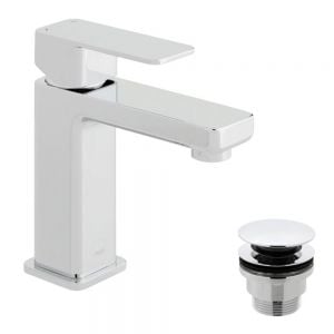 Vado Phase Chrome Mono Basin Mixer Tap with Universal Waste