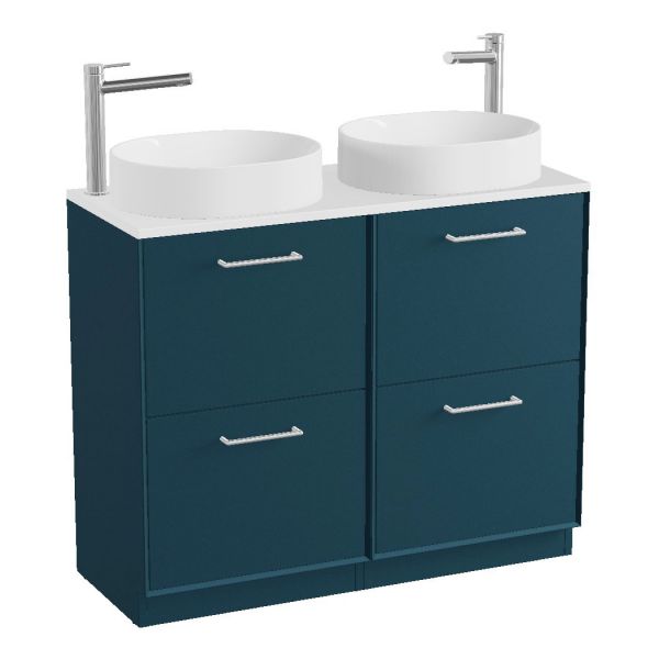 Vado Safari Floor Mounted Atlantic Blue Vanity Unit 1000mm #2