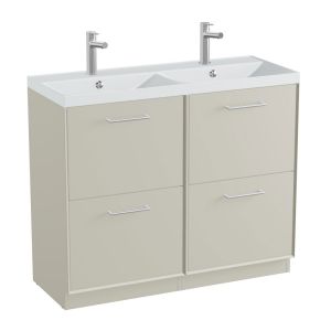 Vado Safari Floor Mounted Cashmere Vanity Unit 1000mm