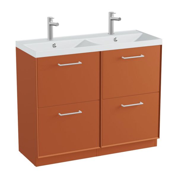 Vado Safari Floor Mounted Terracotta Vanity Unit 1000mm