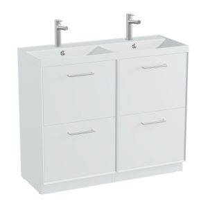 Vado Safari Floor Mounted Arctic White Vanity Unit 1000mm
