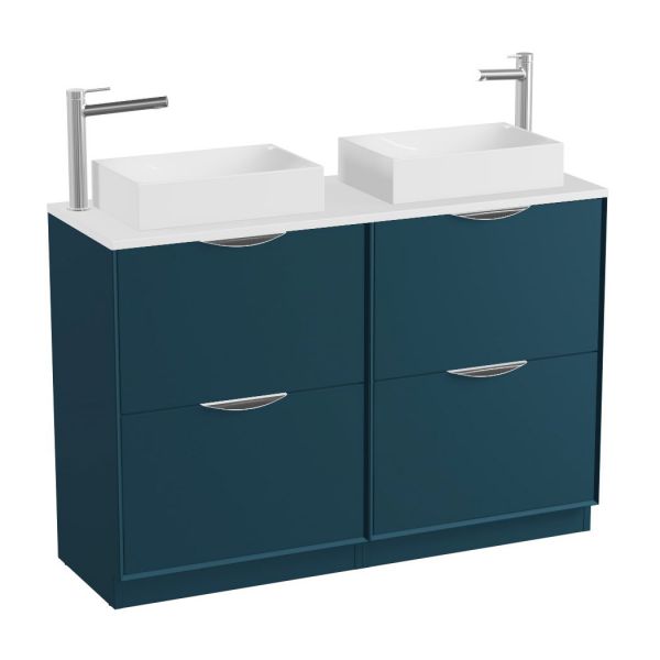 Vado Safari Floor Mounted Atlantic Blue Vanity Unit 1200mm #2