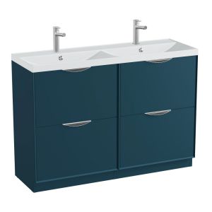 Vado Safari Floor Mounted Atlantic Blue Vanity Unit 1200mm
