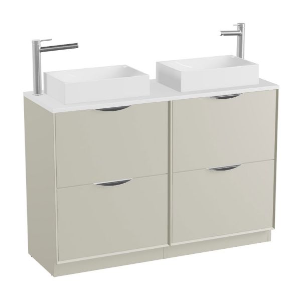 Vado Safari Floor Mounted Cashmere Vanity Unit 1200mm #2