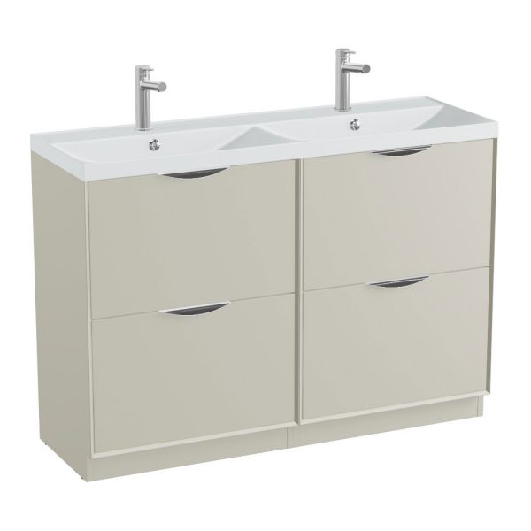 Vado Safari Floor Mounted Cashmere Vanity Unit 1200mm