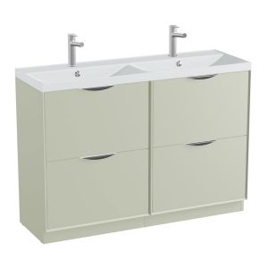 Vado Safari Floor Mounted Sage Green Vanity Unit 1200mm