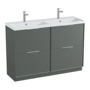 Vado Safari Floor Mounted Charcoal Grey Vanity Unit 1200mm