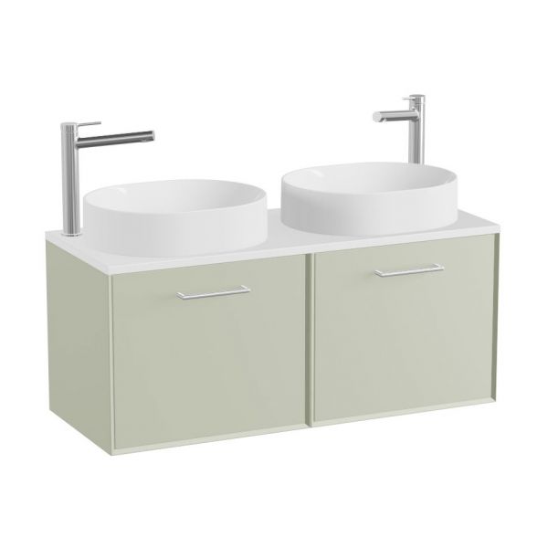 Vado Safari Wall Hung Sage Green Vanity Unit 1000mm #2