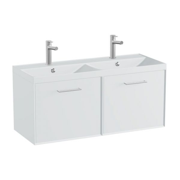 Vado Safari Wall Hung Arctic White Vanity Unit 1000mm
