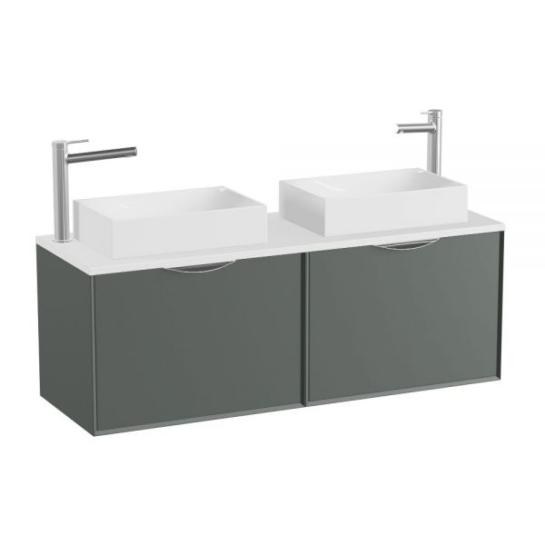 Vado Safari Wall Hung Charcoal Grey Vanity Unit 1200mm #2