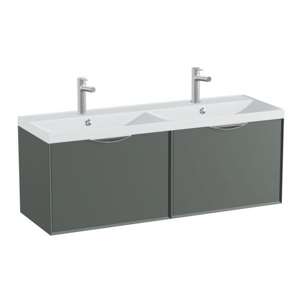 Vado Safari Wall Hung Charcoal Grey Vanity Unit 1200mm