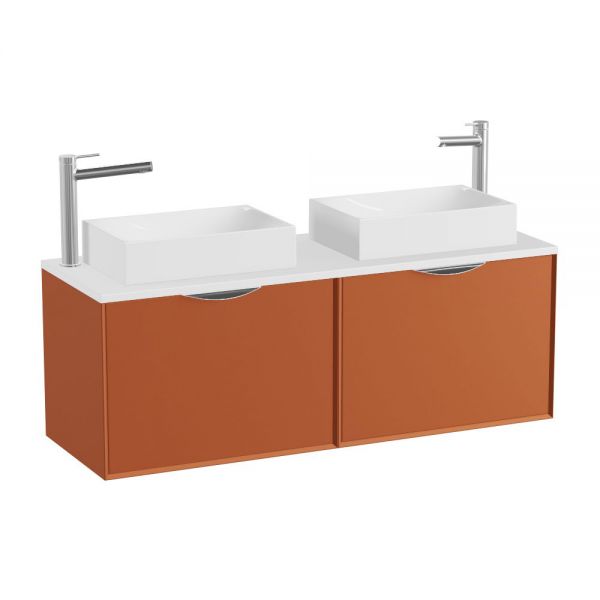 Vado Safari Wall Hung Terracotta Vanity Unit 1200mm #2