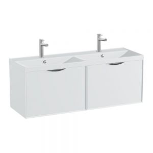 Vado Safari Wall Hung Arctic White Vanity Unit 1200mm