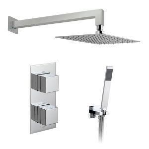 Vado Tablet Notion Chrome Concealed 2 Outlet Thermostatic Shower Pack