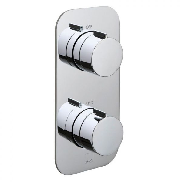 Vado Tablet Altitude Chrome 2 Outlet Thermostatic Shower Valve