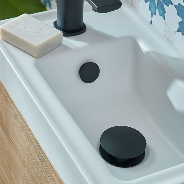 Vado Cameo Matt Black Universal Basin Waste #3