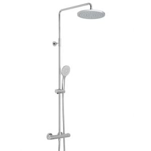 Vado Velo Round Chrome Thermostatic Shower Column