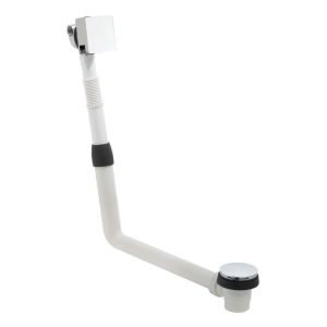 Vado Chrome Square Overflow Bath Filler Waste