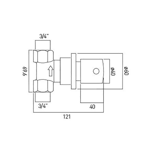Vado Zoo Chrome Stop Valve #3