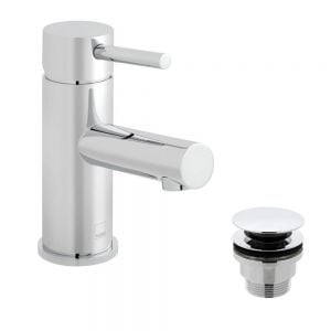 Vado Zoo Chrome Mono Basin Mixer Tap with Universal Waste