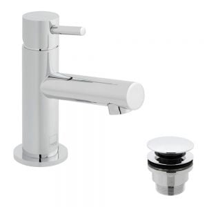 Vado Zoo Chrome Mini Basin Mixer Tap with Universal Waste