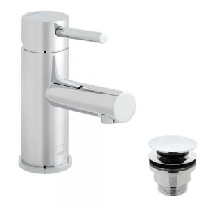 Vado Zoo Ecoturn Chrome Mono Basin Mixer Tap with Universal Waste