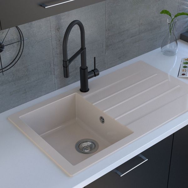 Reginox Valence Caffe 1 Bowl Granite Kitchen Sink 860 x 500mm #3