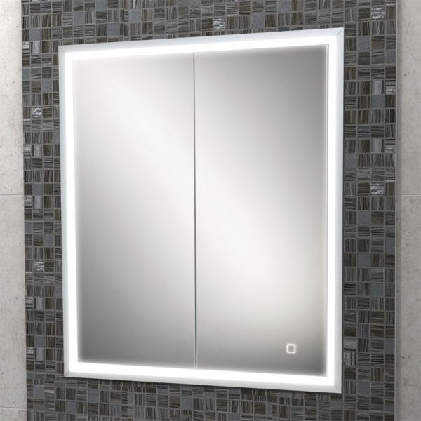 hib. Vanquish 60 Aluminium Recessed LED Double Door Bathroom Cabinet #2