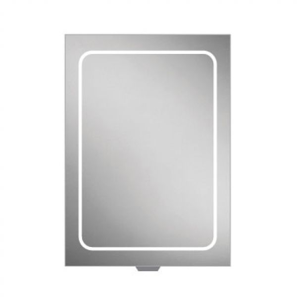 HIB Vapor 50 Aluminium LED Single Door Bathroom Cabinet