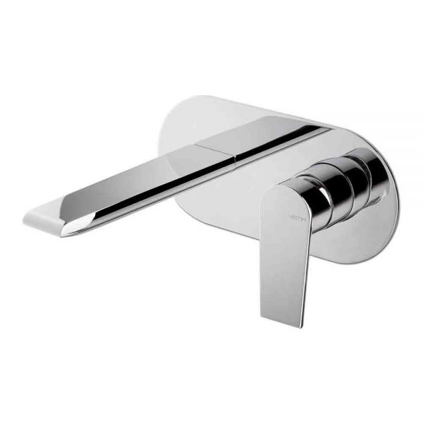 Vema Timea Chrome Wall Mounted Basin Mixer Tap