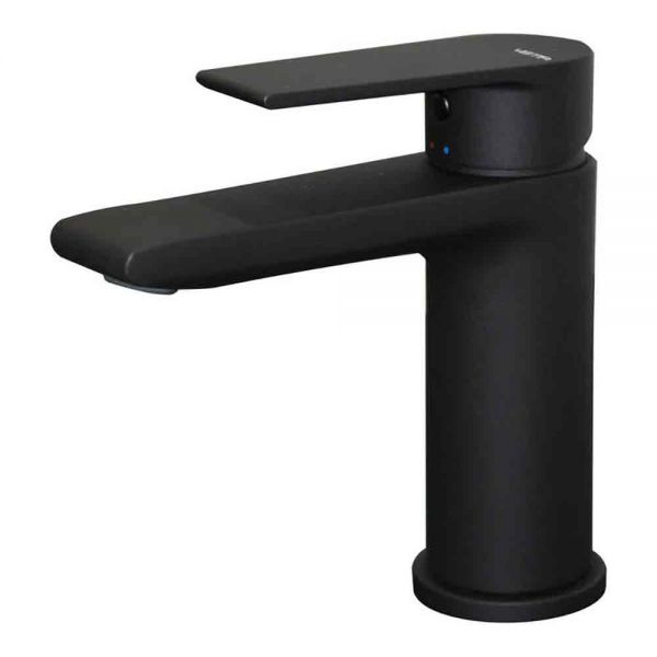 Vema Timea Matt Black Mono Basin Mixer Tap