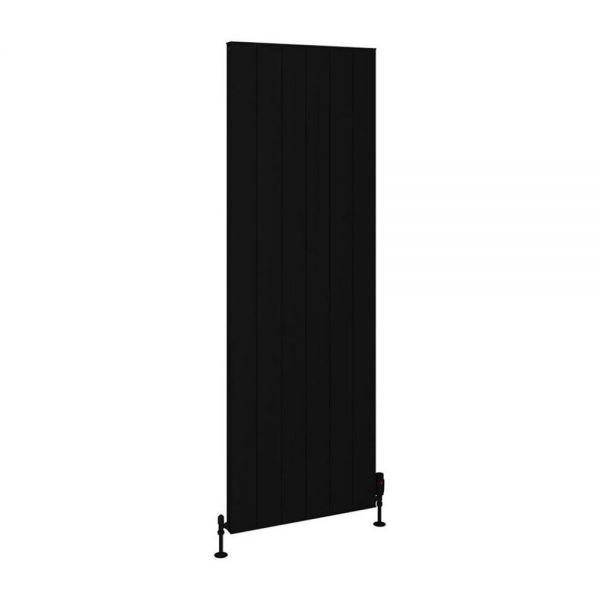 Eastbrook Vesima 1800 x 603 Matt Black Aluminium Designer Radiator