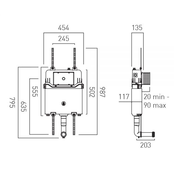 Vado Standard Concealed Cistern #2