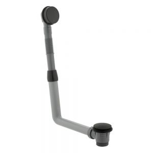 Vado Cameo Matt Black Click Clack Bath Waste