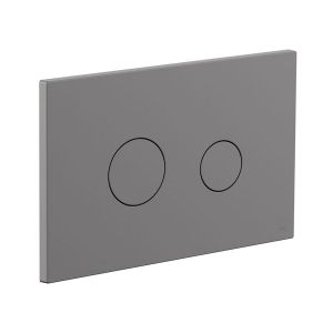 Vado Round Dual Flush Plate Pewter