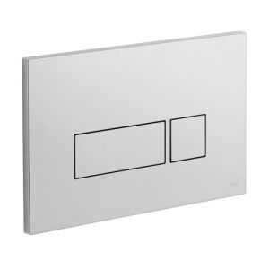 Vado Square Dual Flush Plate Chrome