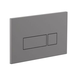 Vado Square Dual Flush Plate Pewter