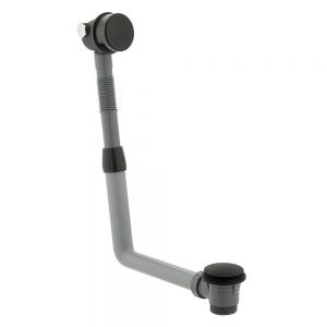 Vado Cameo Matt Black Overflow Bath Filler Waste