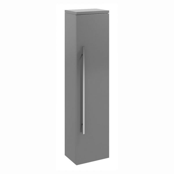 Kartell Purity 1400 Storm Grey Gloss Wall Mounted Tall Unit