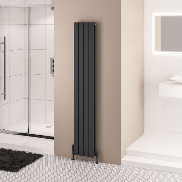 Eastbrook Warrington Type 20 1800 x 304 Matt Anthracite Designer Radiator #2