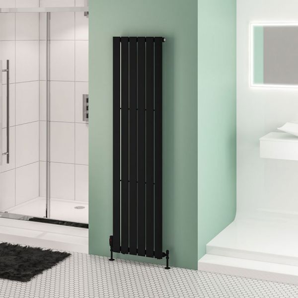 Eastbrook Warrington Type 10 1800 x 452 Matt Black Designer Radiator #2